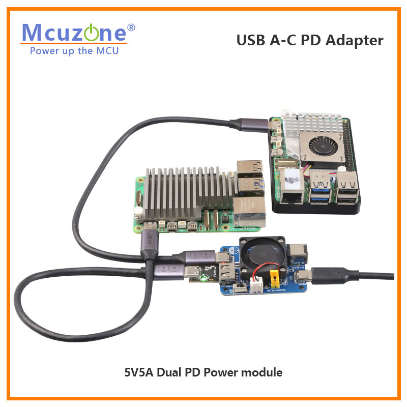 Raspberry Pi5 USB A-C PD Adapt - Banana Pi Bpi-M5 review and price